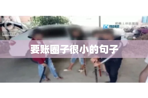 要账圈子很小的句子