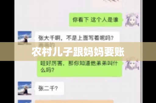 农村儿子跟妈妈要账