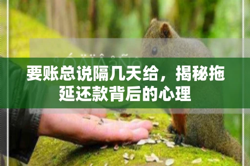 要账总说隔几天给，揭秘拖延还款背后的心理
