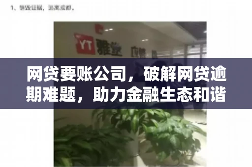网贷要账公司,破解网贷逾期难题,助力金融生态和谐发展 网贷要账公司,破解网贷逾期难题,助力金融生态和谐发展