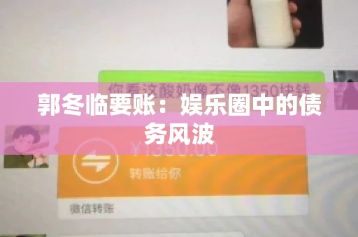 郭冬临要账：娱乐圈中的债务风波